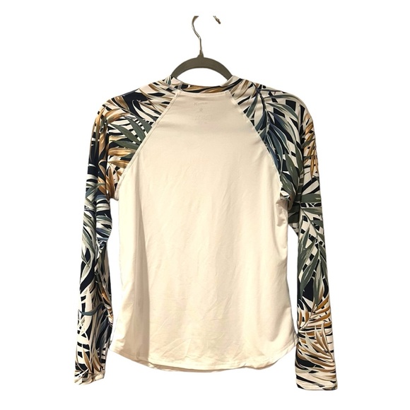 Hurley Long Sleeve Rash Guard Swim Shirt Swim UPF 50+ in White (S) - Picture 4 of 11